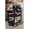 Luxor Plastic Utility Tub Cart - Three Shelves with Outrigger Utility Cart Bins - 24" x 18" SEC111-B-OUTRIG - alternate 1